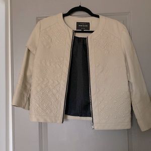 River Island Cropped Faux Leather Jacket